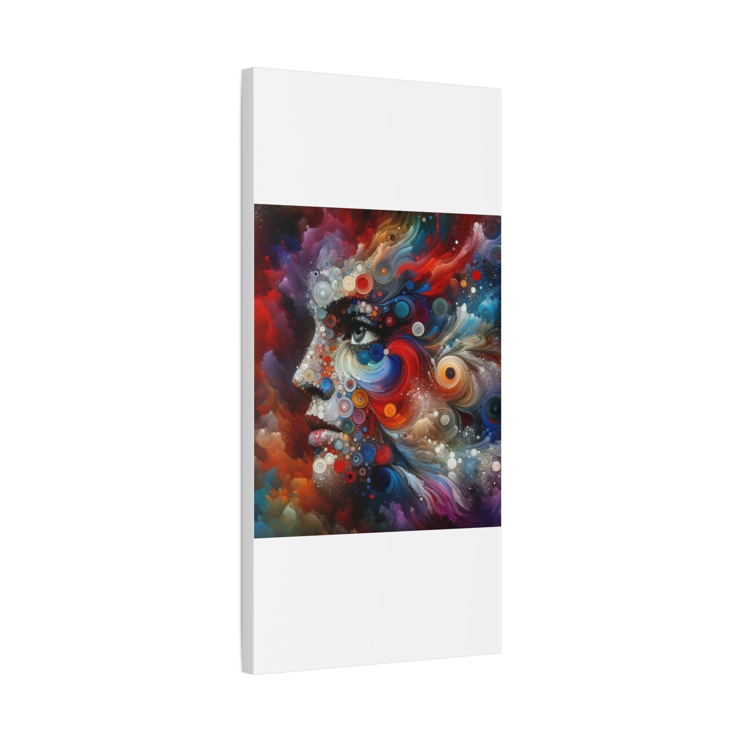 Matte Canvas, Stretched, 1.25" - Vivid Swirl Portrait