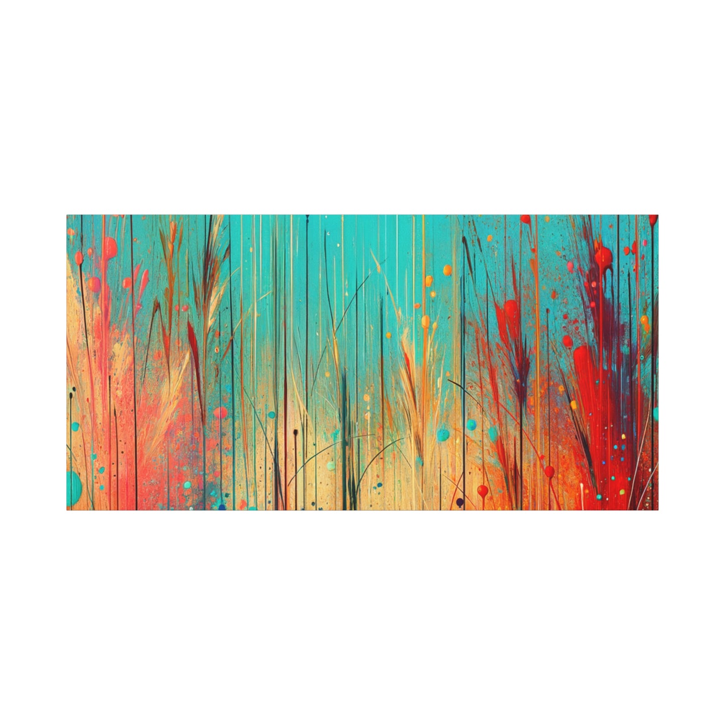 Vibrant Abstract Landscape - Matte Canvas, Stretched, 1.25"