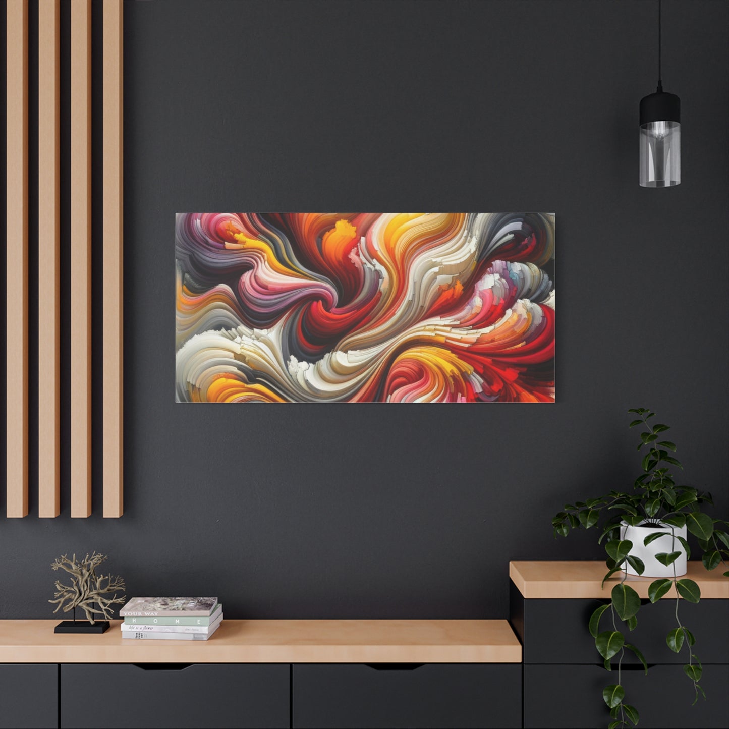 Vibrant Abstract Swirls - Matte Canvas, Stretched, 1.25"