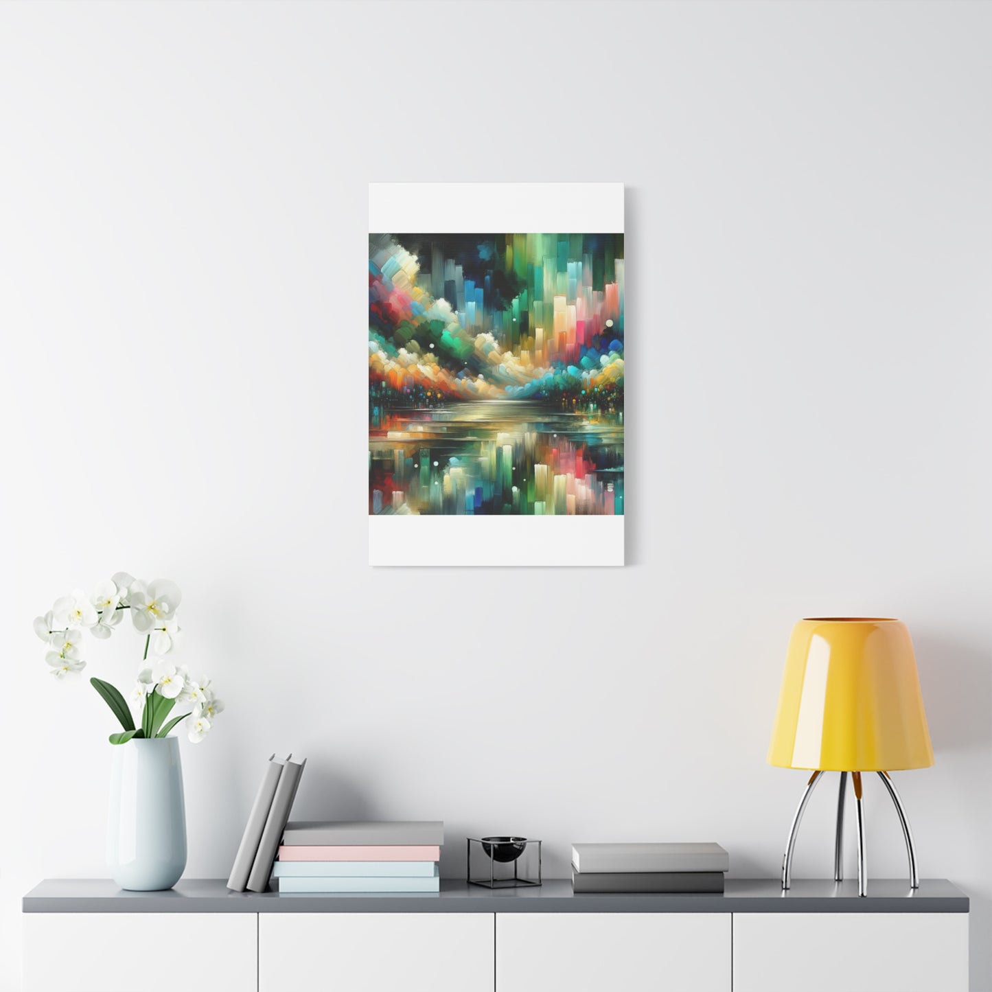 Colorful Abstract Skyline - Matte Canvas, Stretched, 1.25"