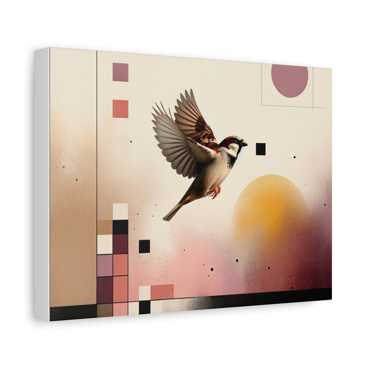 Sparrow Flight - Matte Canvas, Stretched, 1.25"