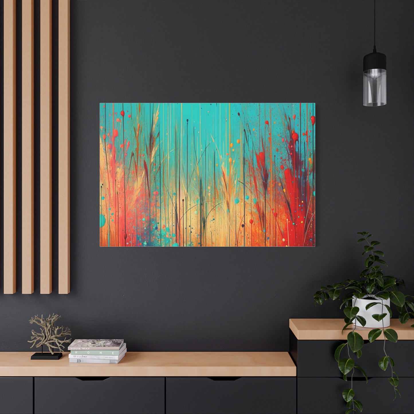 Vibrant Abstract Landscape - Matte Canvas, Stretched, 1.25"