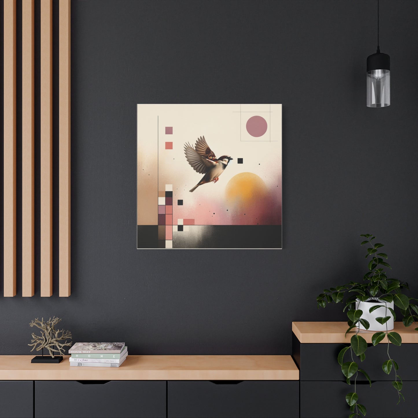 Sparrow Flight - Matte Canvas, Stretched, 1.25"