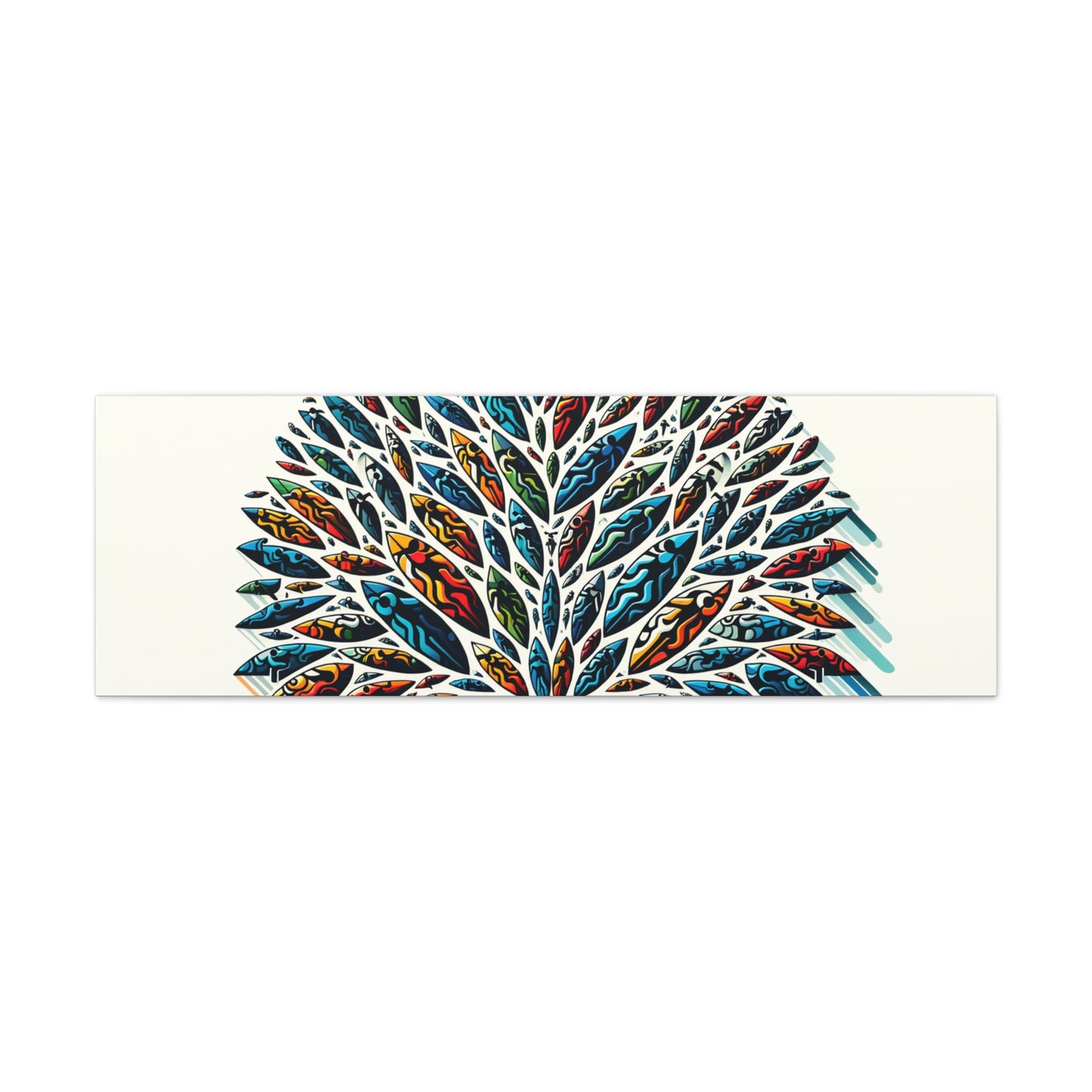 Colorful Leaf Tree - Matte Canvas, Stretched, 1.25"