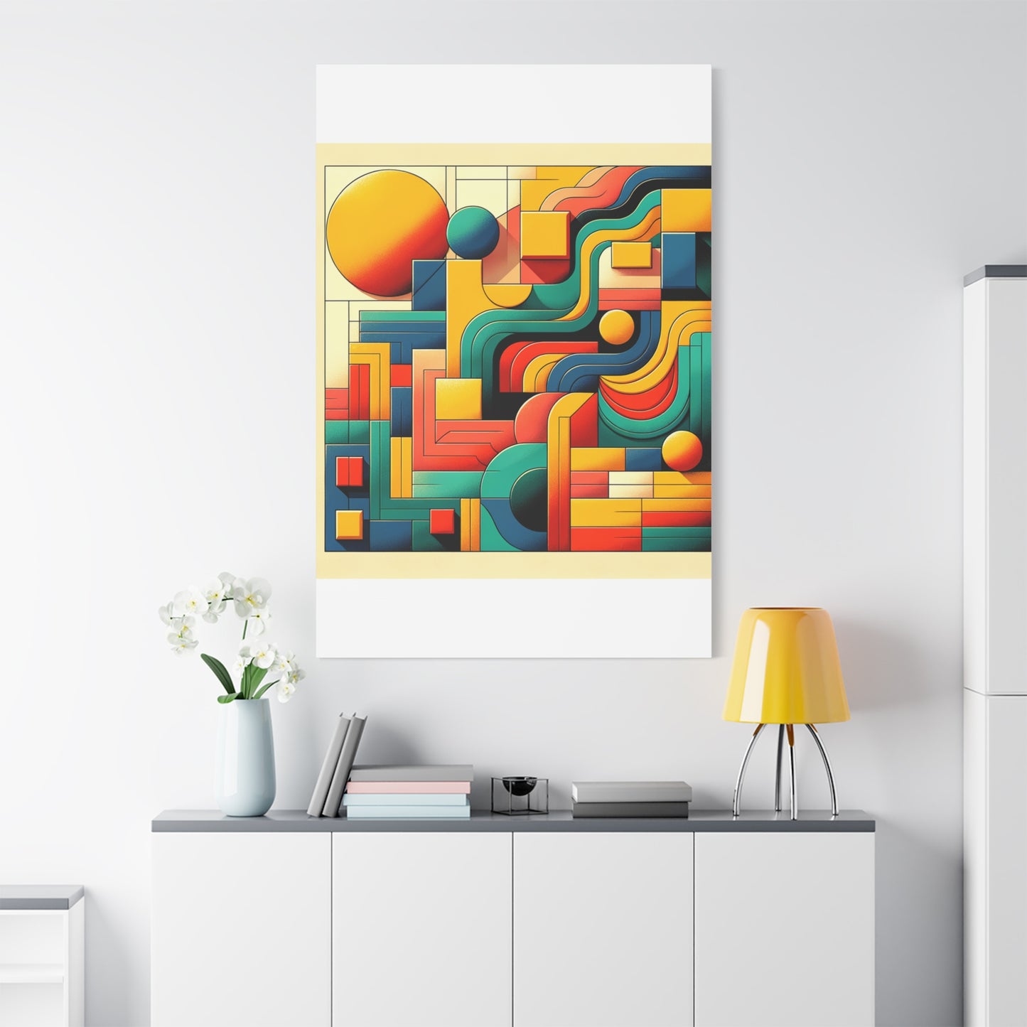 Abstract Geometric Design - Matte Canvas, Stretched, 1.25"