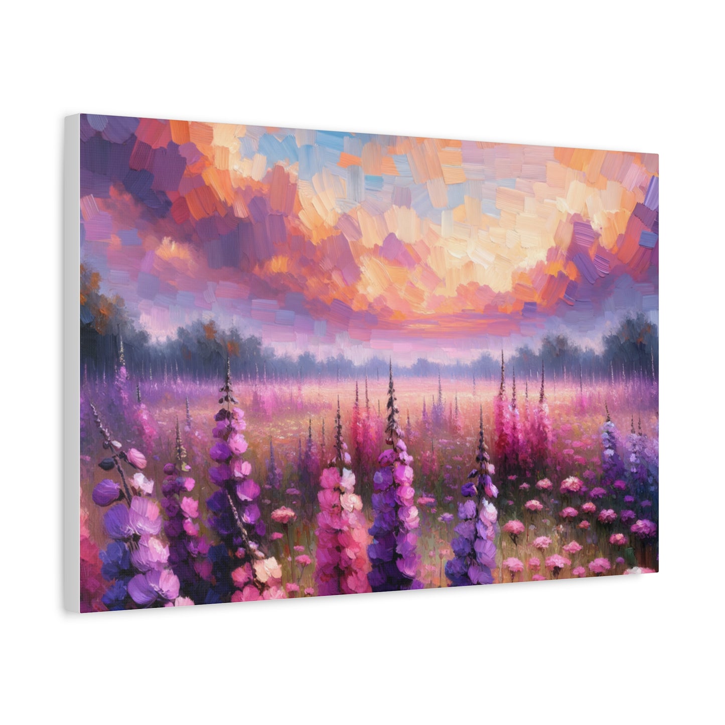 Floral Sunset Matte Canvas, Stretched, 1.25"