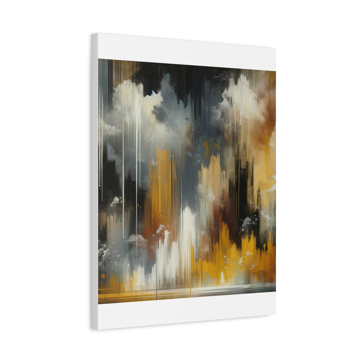 Abstract Drizzle - Matte Canvas, Stretched, 1.25"