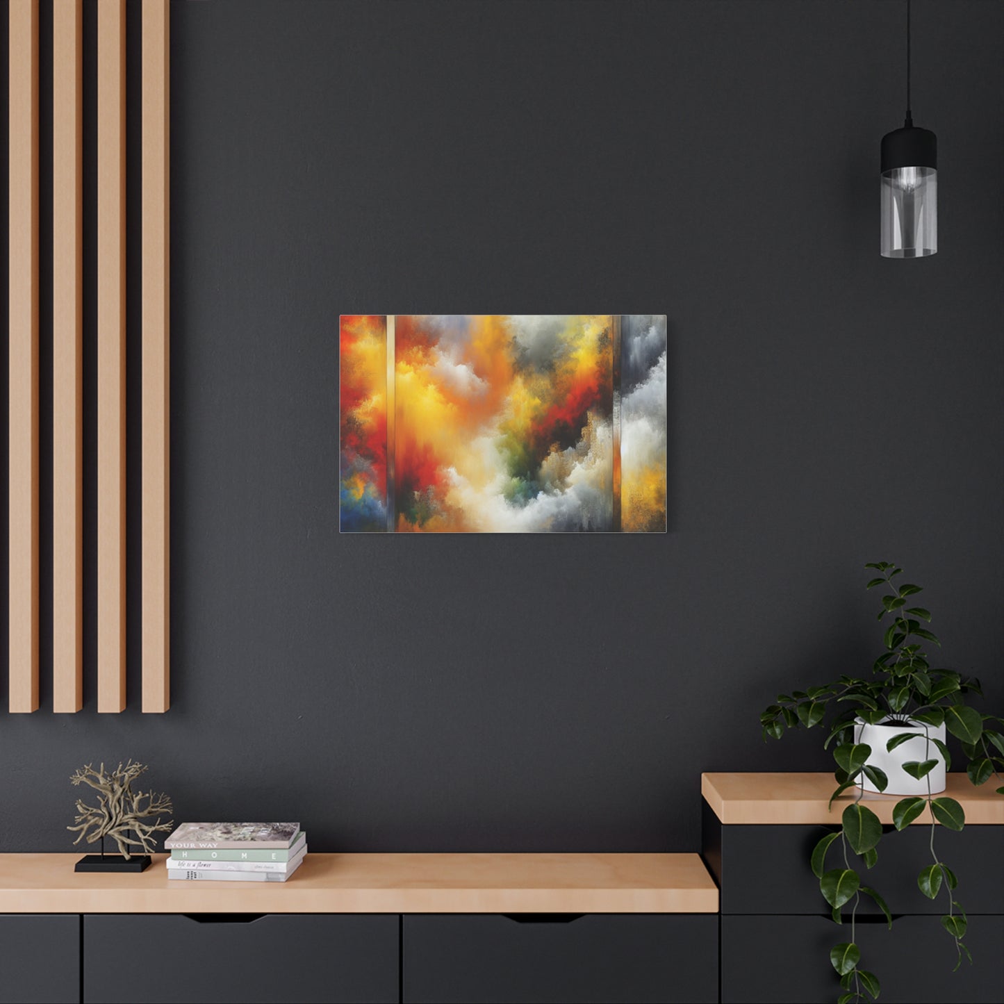 Abstract Colorful Clouds - Matte Canvas, Stretched, 1.25"