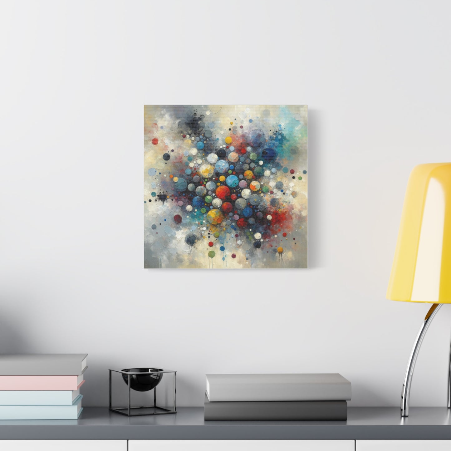 Vibrant Abstract Circles - Matte Canvas, Stretched, 1.25"