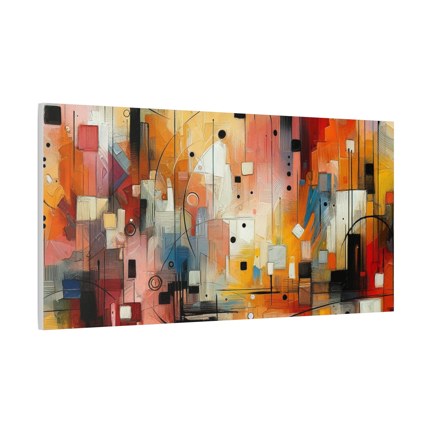 Abstract Geo Art - Matte Canvas, Stretched, 1.25"