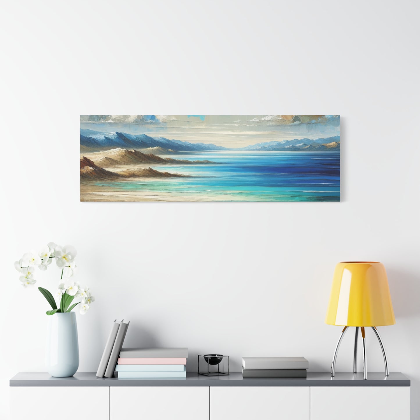 Matte Canvas, Stretched, 1.25" - Abstract Seaside Enchantment