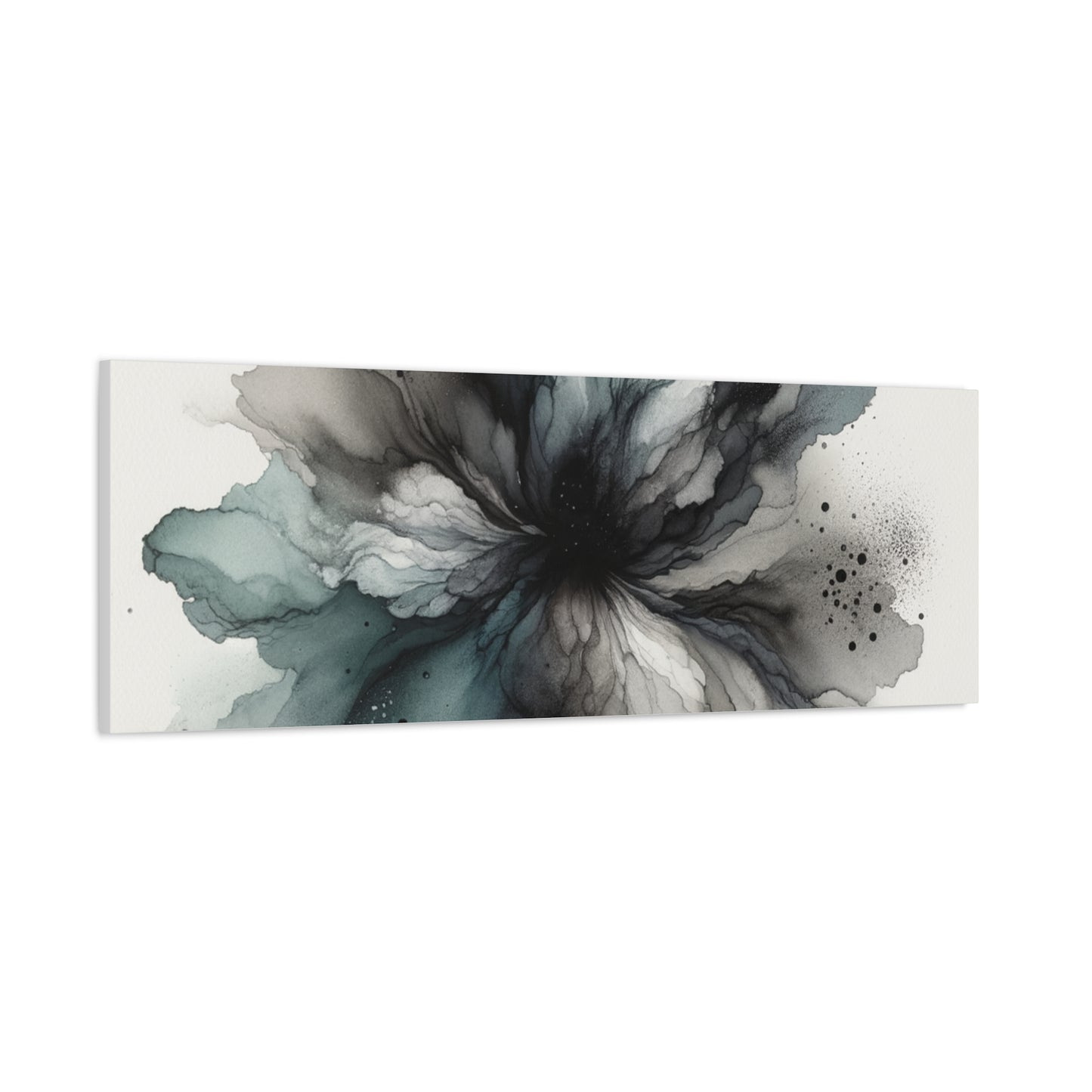 Abstract Ink Bloom - Matte Canvas, Stretched, 1.25"