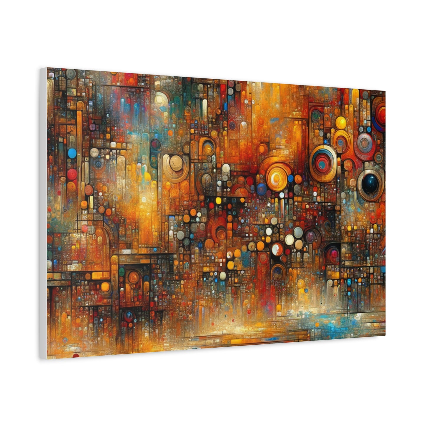 Abstract Geometric Harmony - Matte Canvas, Stretched, 1.25"