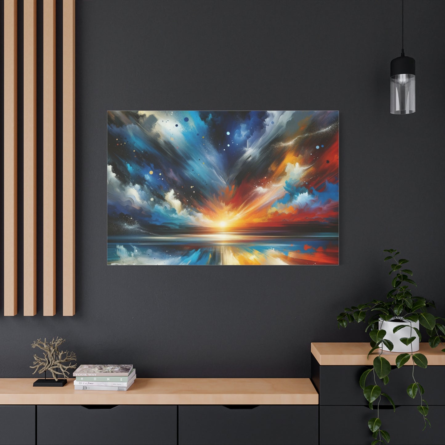 Vibrant Cosmic Sunrise - Matte Canvas, Stretched, 1.25"