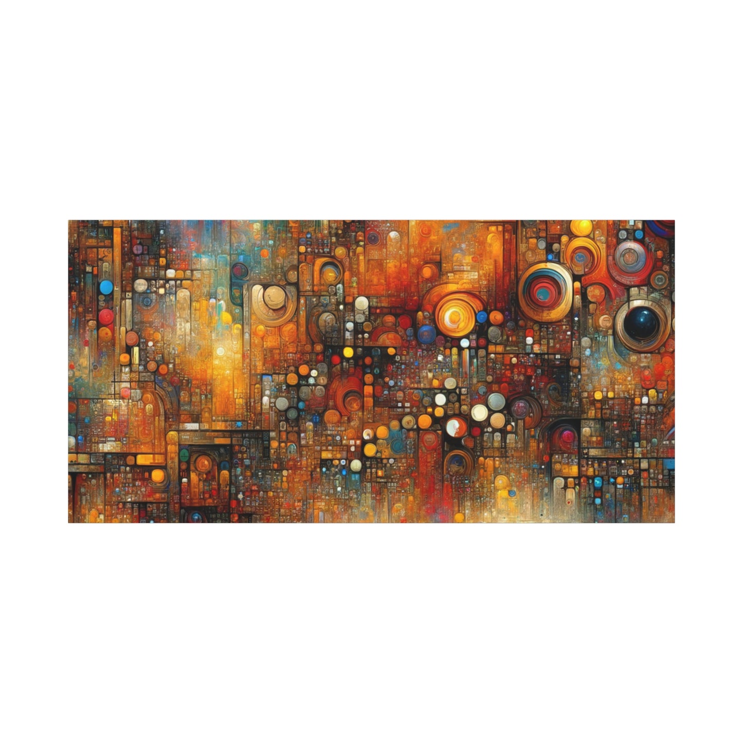 Abstract Geometric Harmony - Matte Canvas, Stretched, 1.25"