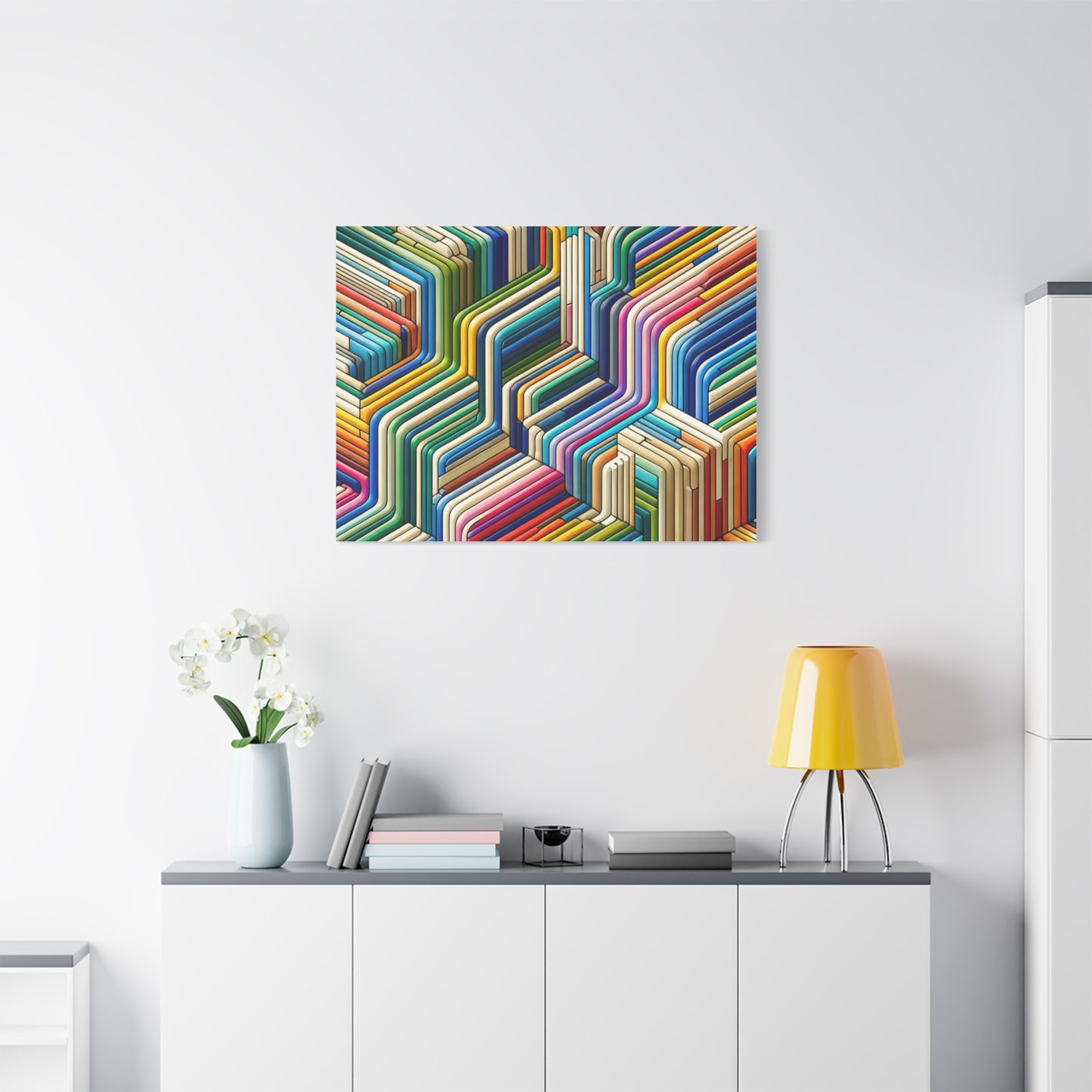 Colorful Geometric Pattern - Matte Canvas, Stretched, 1.25"