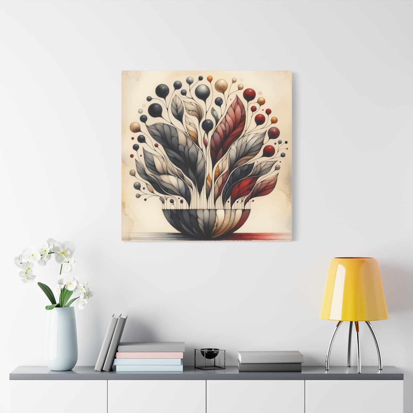 Abstract Floral Art - Matte Canvas, Stretched, 1.25"