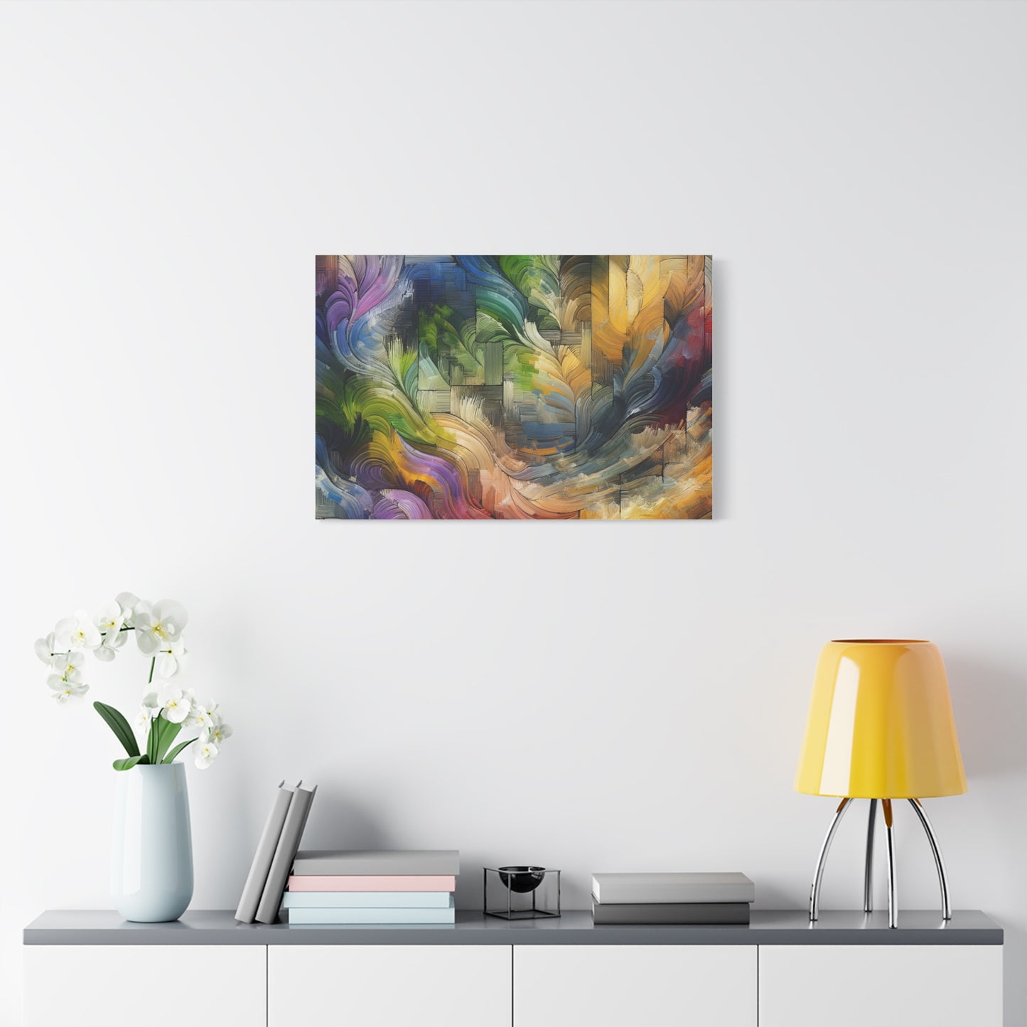 Colorful Abstract Swirls - Matte Canvas, Stretched, 1.25"