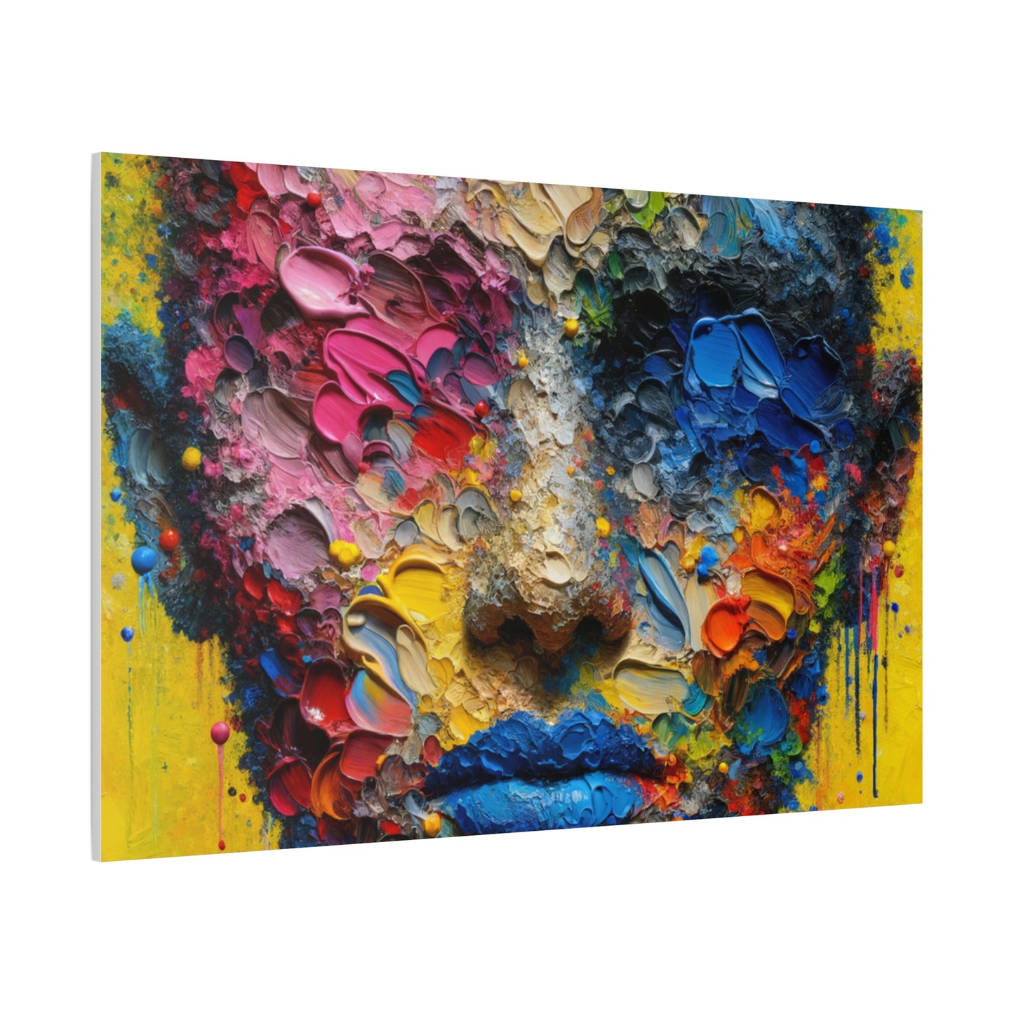 Vibrant Abstract Portrait - Matte Canvas, Stretched, 1.25"