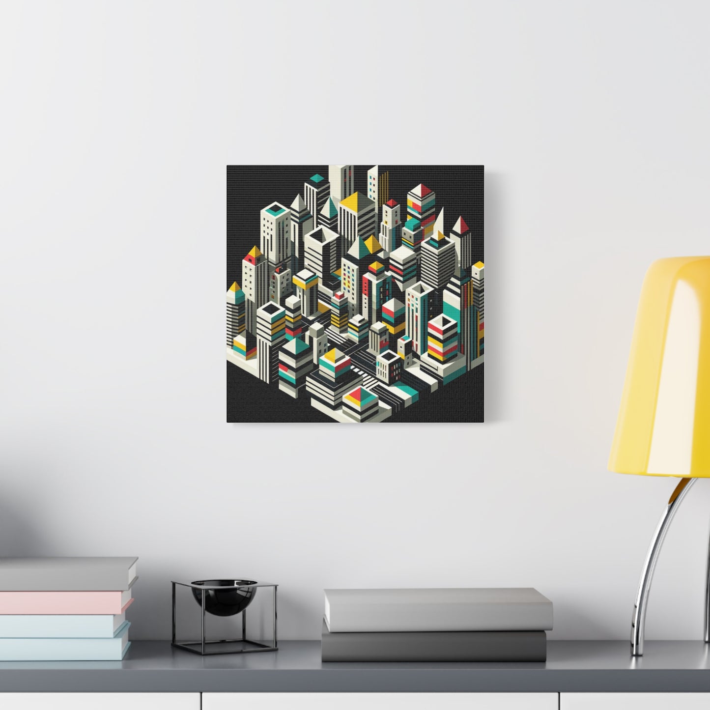 Cityscape Abstraction - Matte Canvas, Stretched, 1.25"