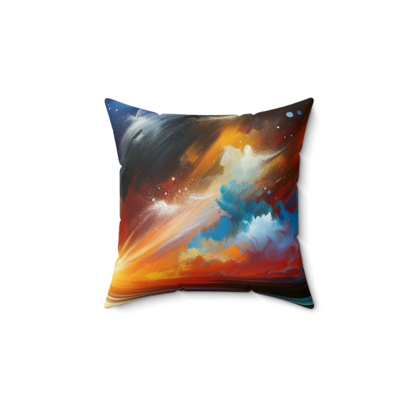 Cosmic Sunset Spun Polyester Square Pillow