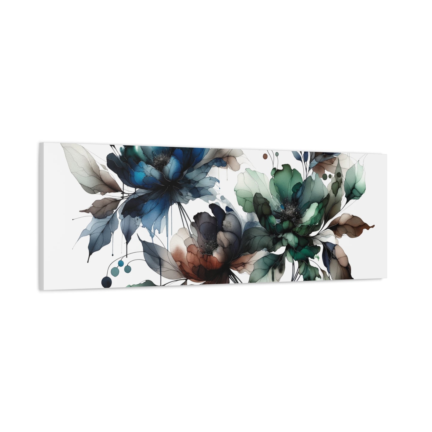 Abstract Floral Artwork - Matte Canvas, Stretched, 1.25"