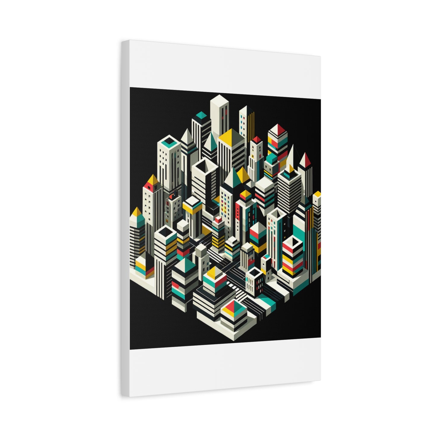 Cityscape Abstraction - Matte Canvas, Stretched, 1.25"