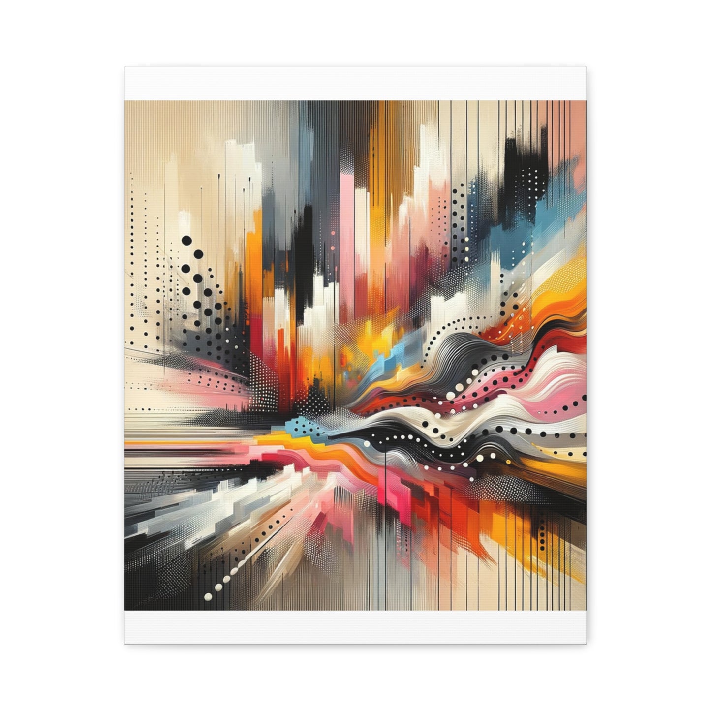 Abstract Color Symphony - Matte Canvas, Stretched, 1.25"