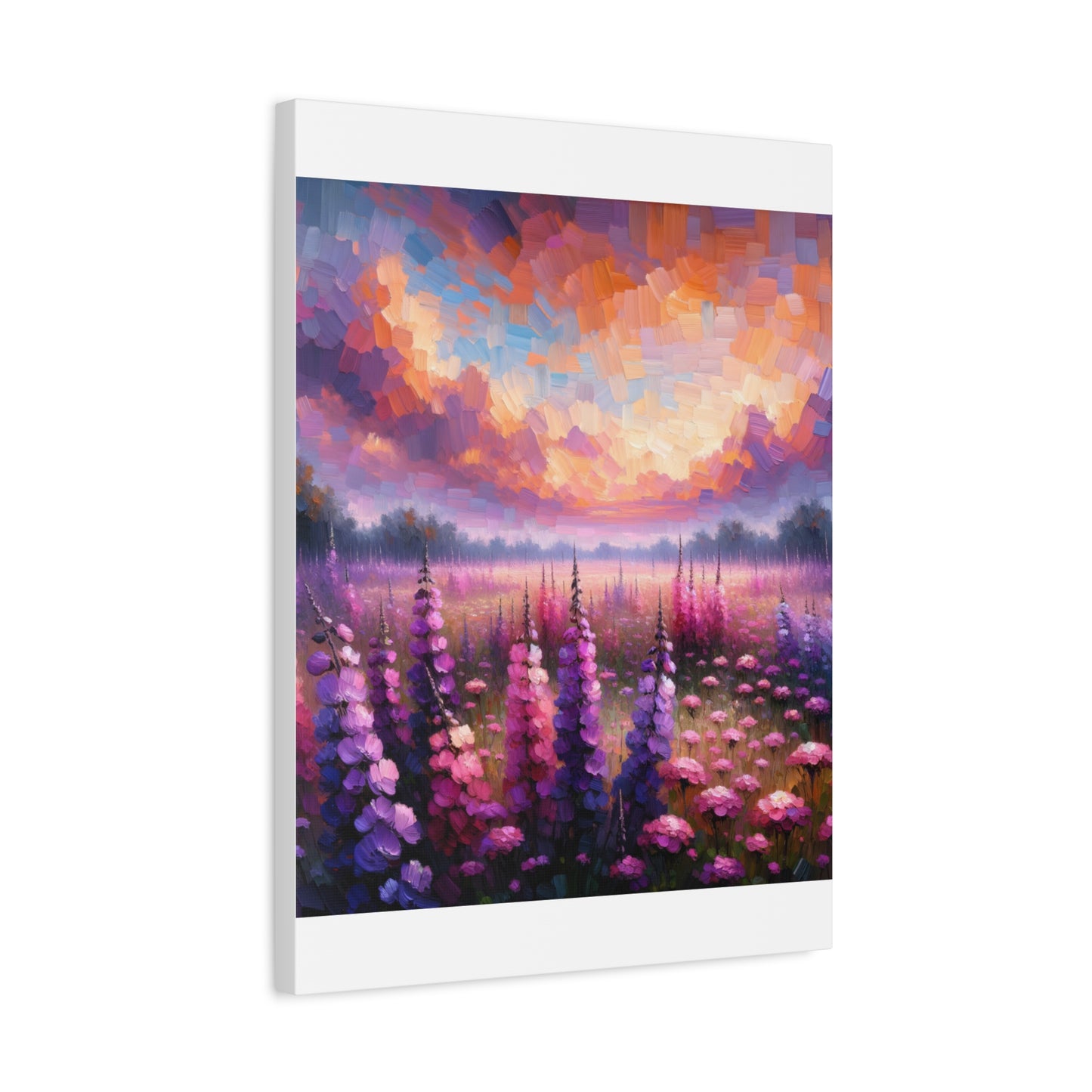 Floral Sunset Matte Canvas, Stretched, 1.25"