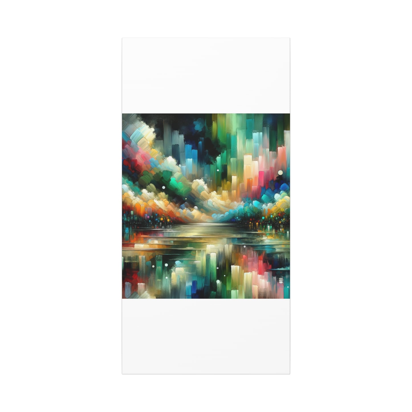 Colorful Abstract Skyline - Matte Canvas, Stretched, 1.25"