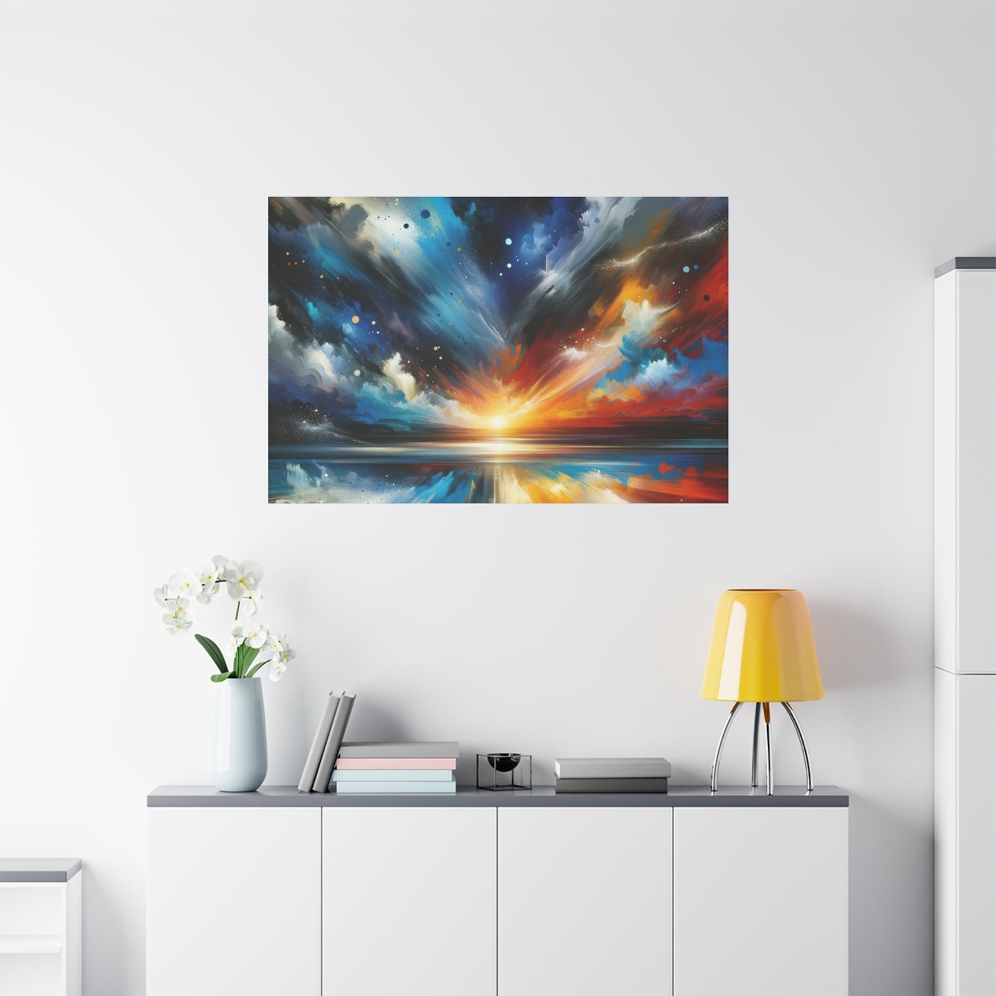 Vibrant Cosmic Sunrise - Matte Canvas, Stretched, 1.25"