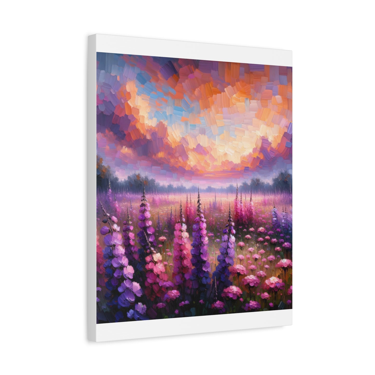 Floral Sunset Matte Canvas, Stretched, 1.25"