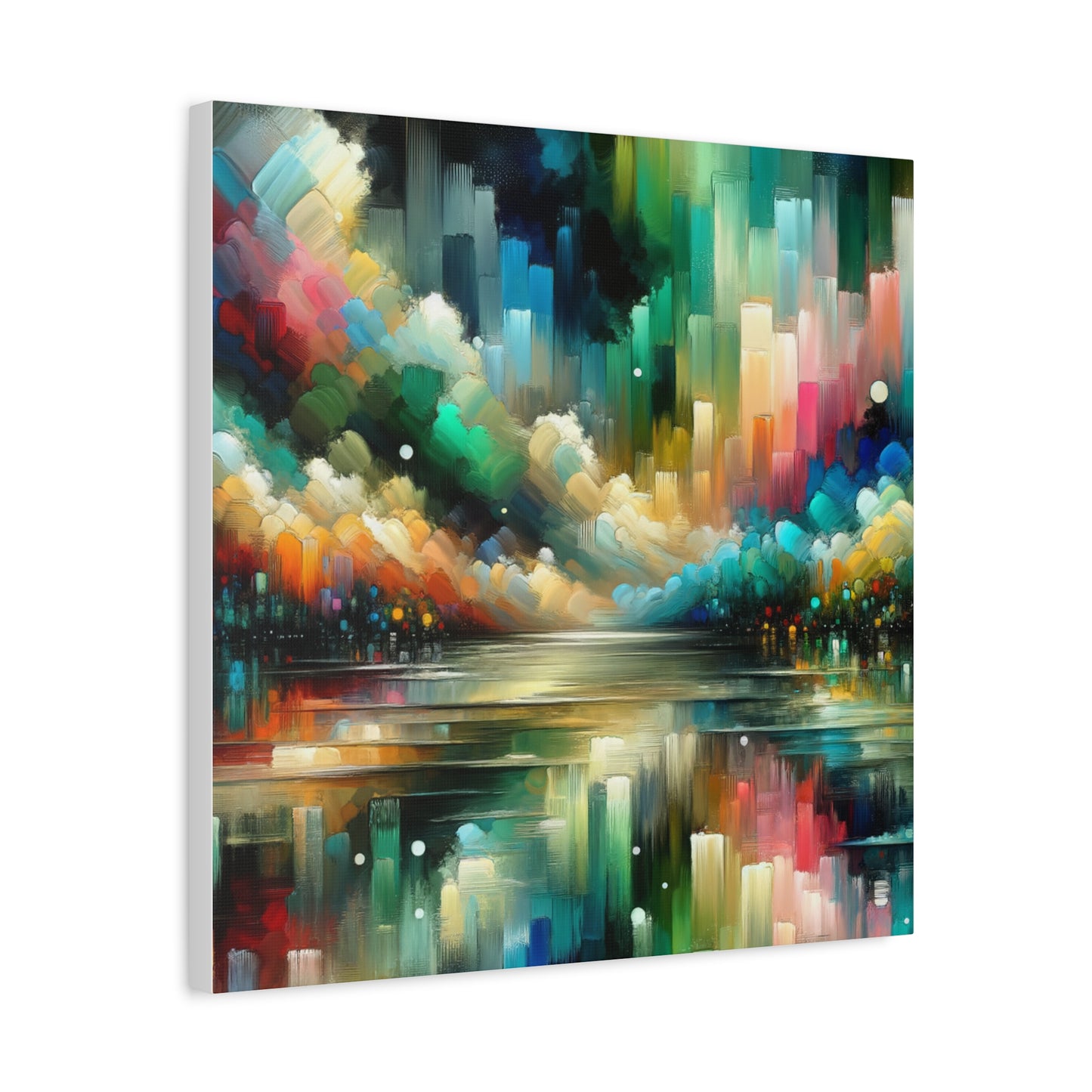 Colorful Abstract Skyline - Matte Canvas, Stretched, 1.25"