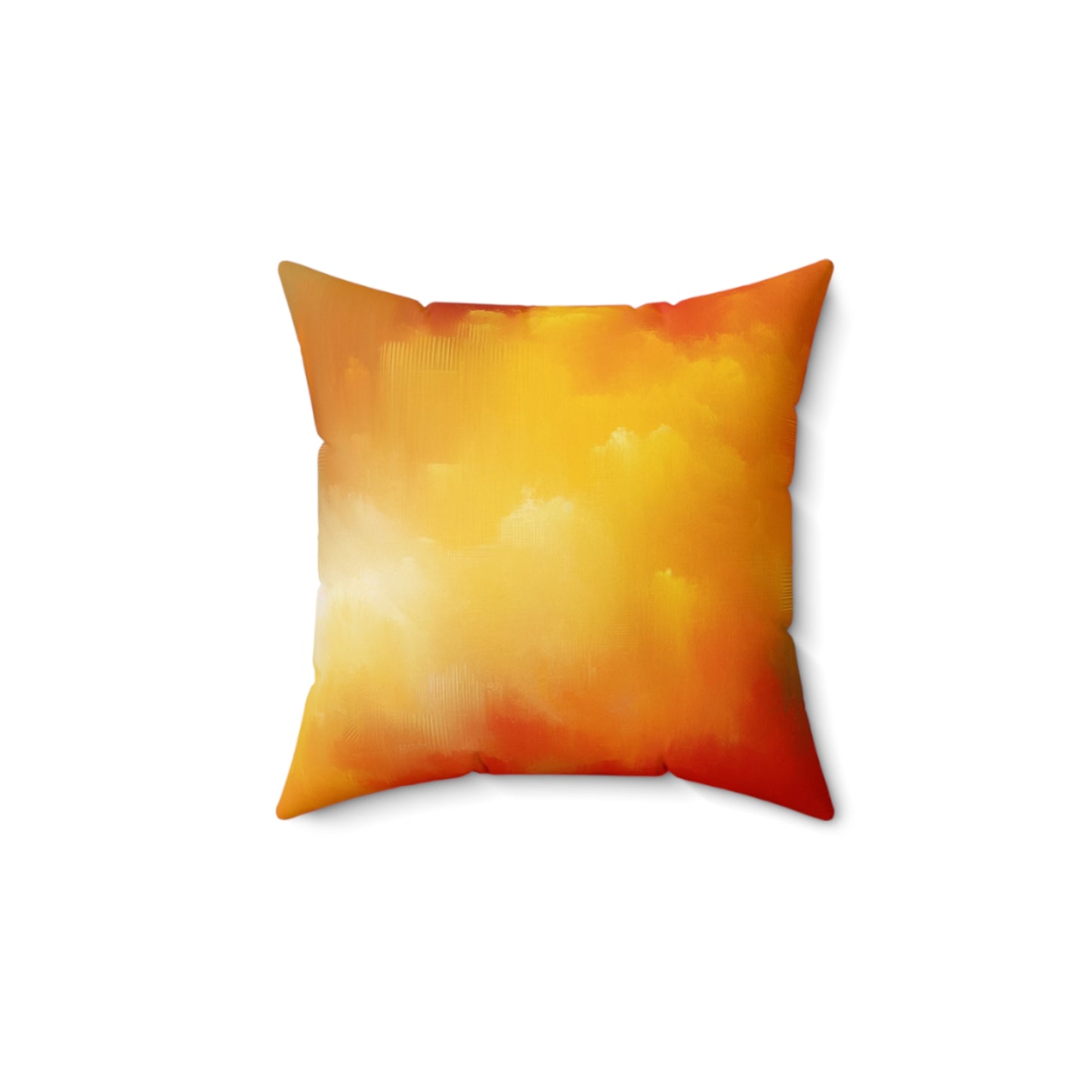 Spun Polyester Square Pillow - Vivid Abstract Clouds