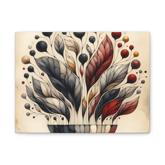 Abstract Floral Art - Matte Canvas, Stretched, 1.25"