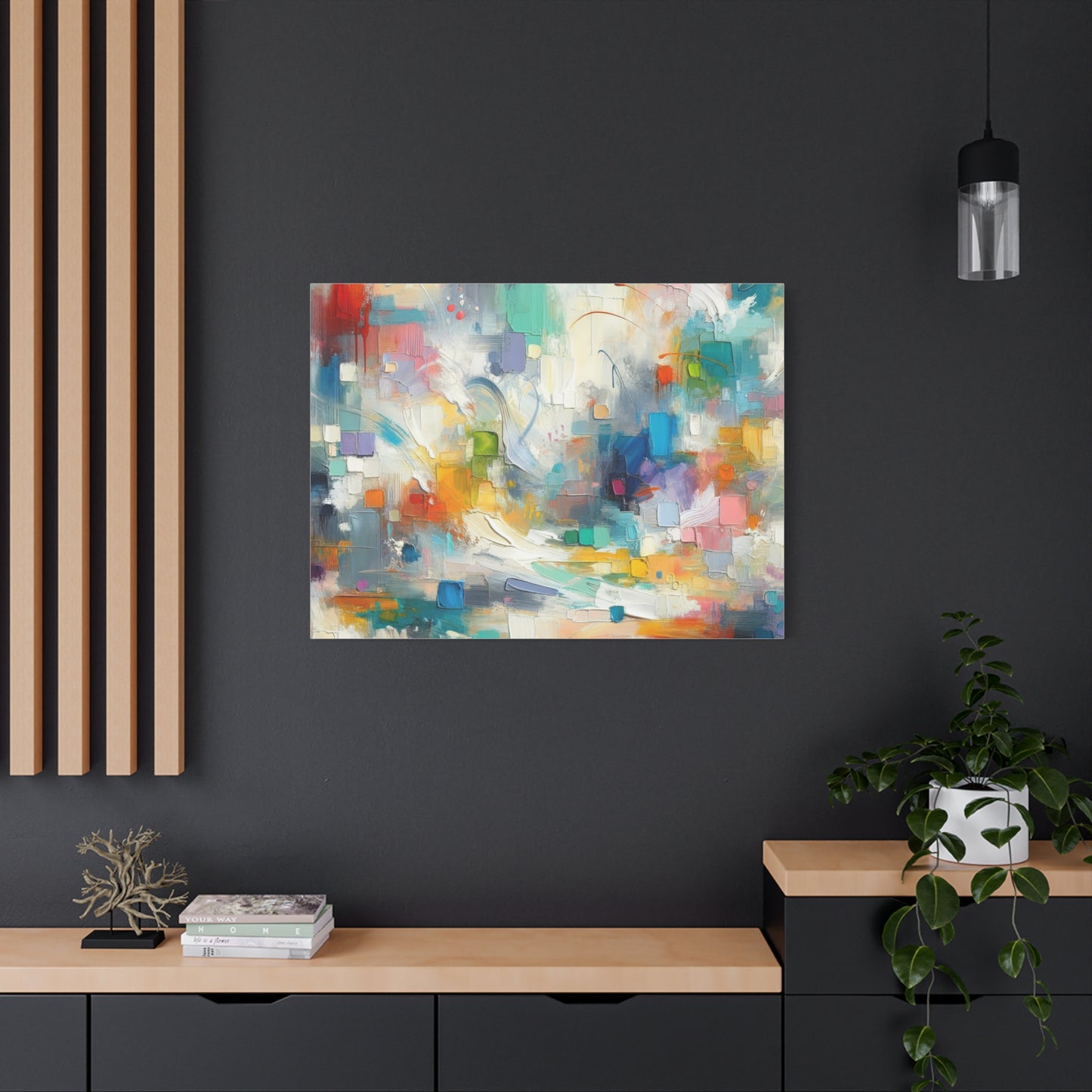 Abstract Color Burst - Matte Canvas, Stretched, 1.25"