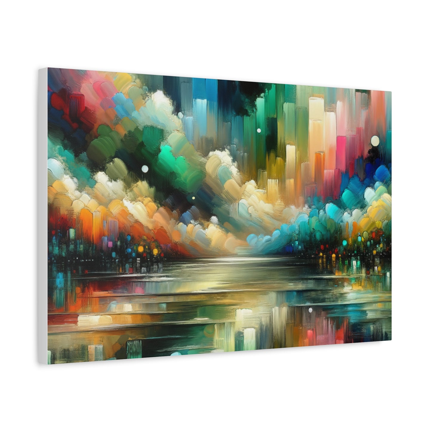 Colorful Abstract Skyline - Matte Canvas, Stretched, 1.25"