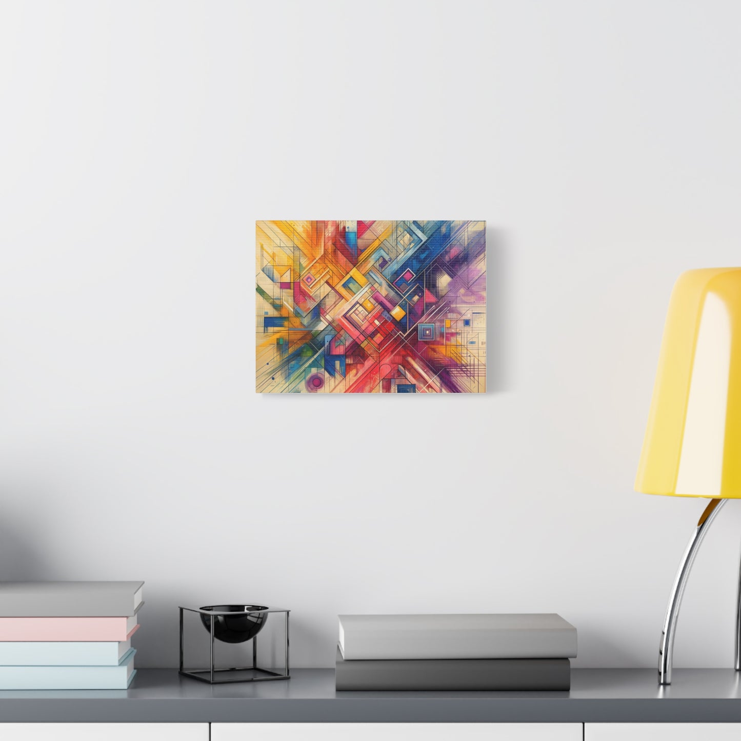 Abstract Geometric Fusion - Matte Canvas, Stretched, 1.25"