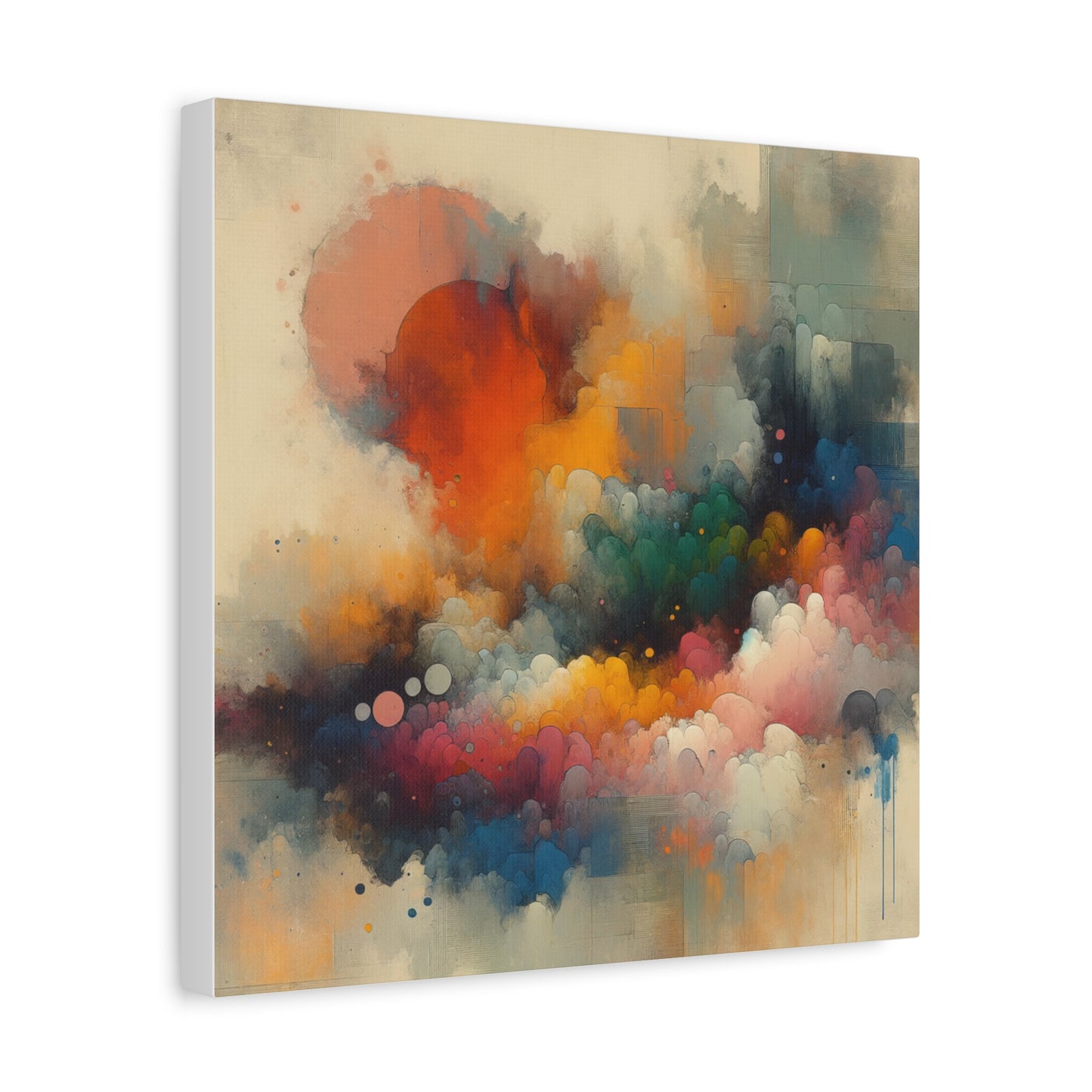 Colorful Abstract Clouds - Matte Canvas, Stretched, 1.25"