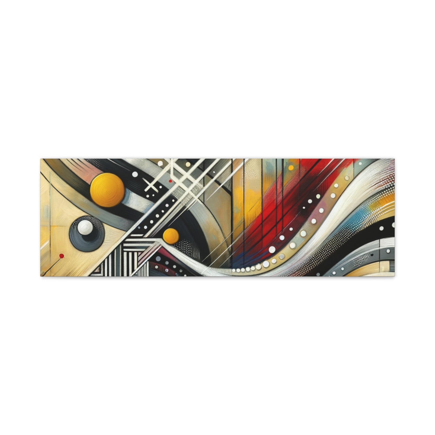 Stretched Matte Canvas, 1.25" - Vibrant Abstract Geometric Design