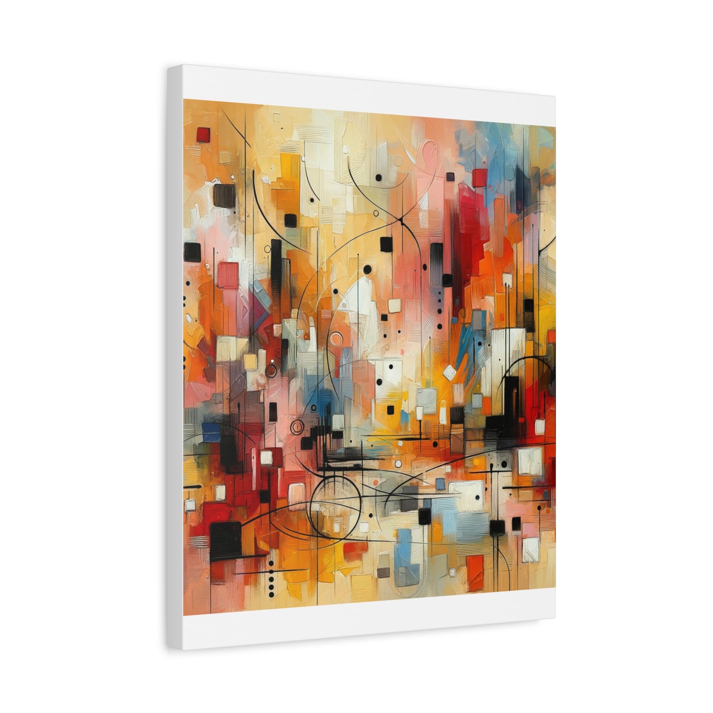 Abstract Geo Art - Matte Canvas, Stretched, 1.25"