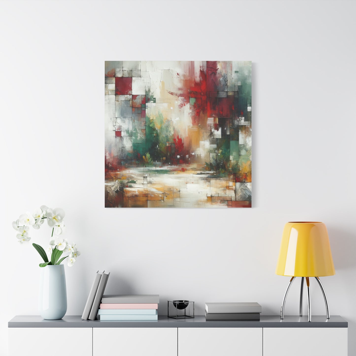 Abstract Geometric Landscape - Matte Canvas, Stretched, 1.25"