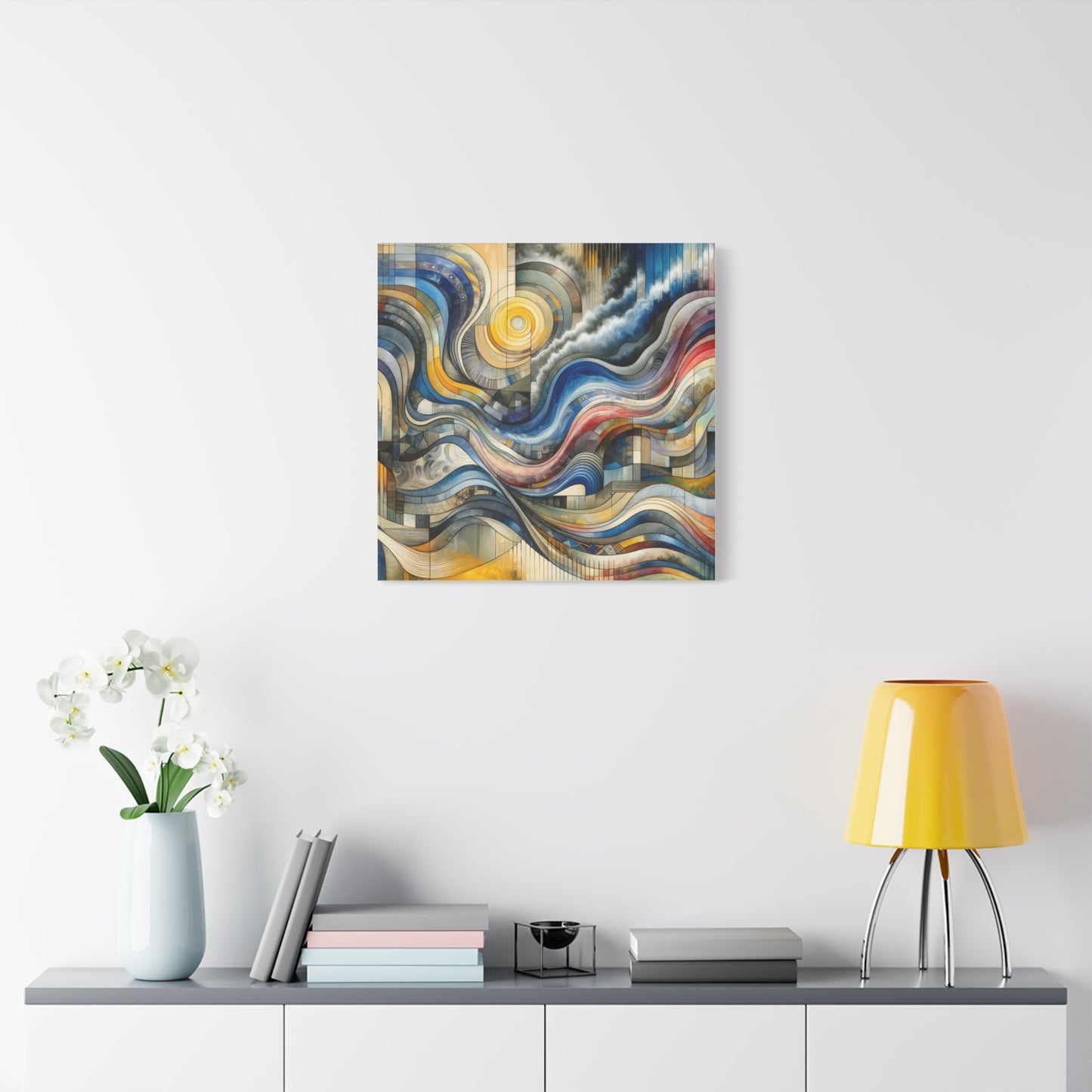 Abstract Waves - Matte Canvas, Stretched, 1.25"