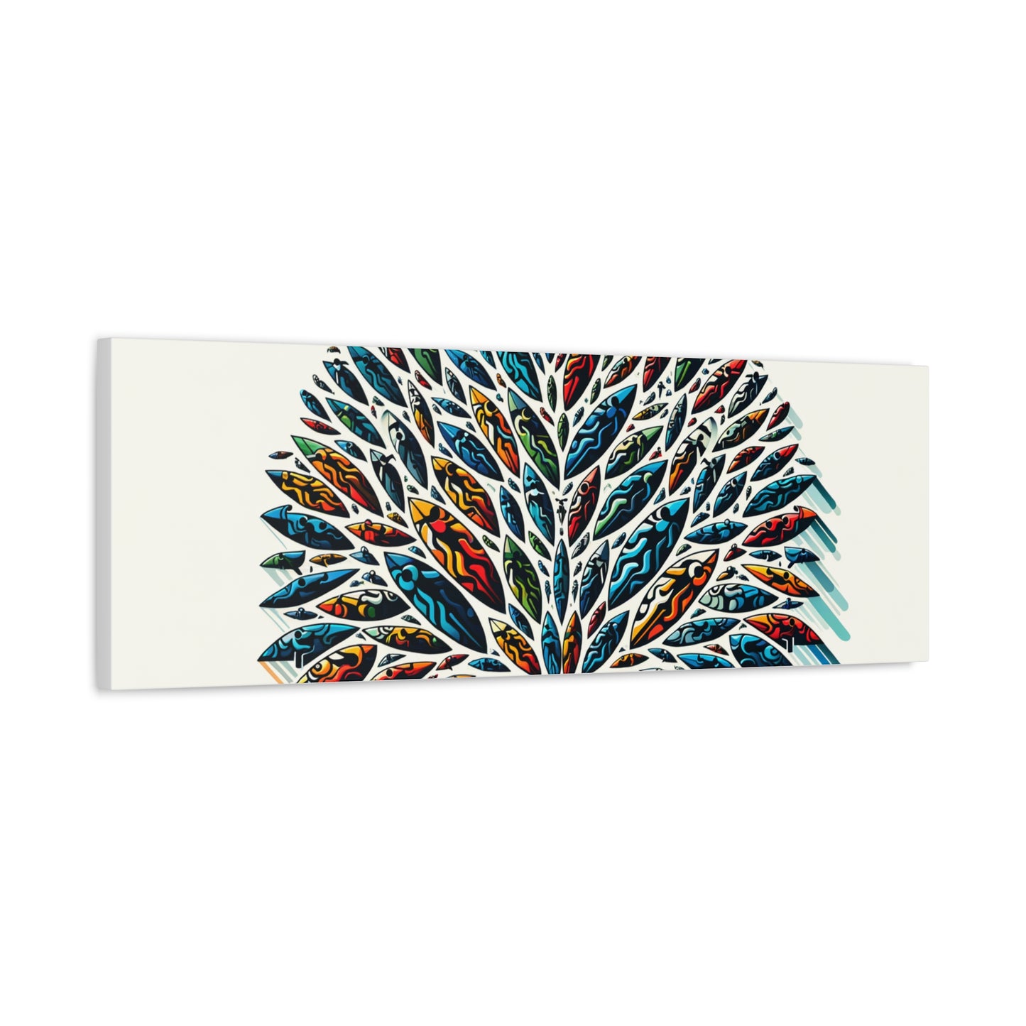 Colorful Leaf Tree - Matte Canvas, Stretched, 1.25"