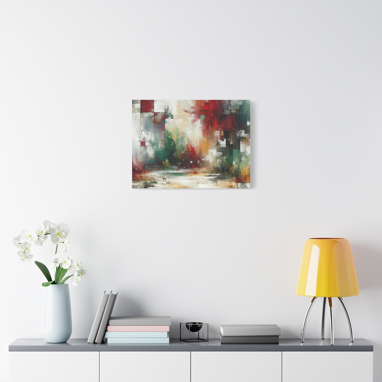 Abstract Geometric Landscape - Matte Canvas, Stretched, 1.25"