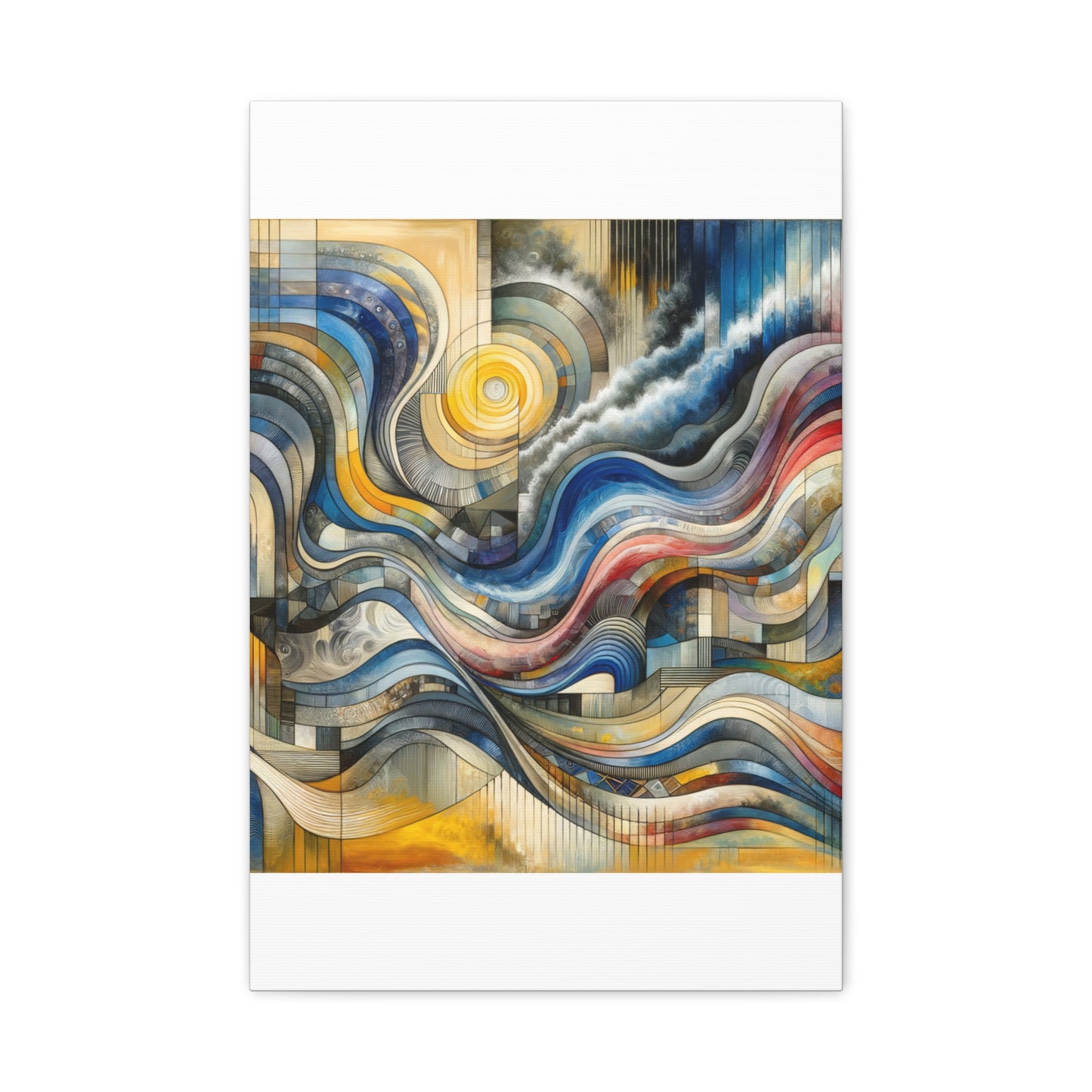 Abstract Waves - Matte Canvas, Stretched, 1.25"