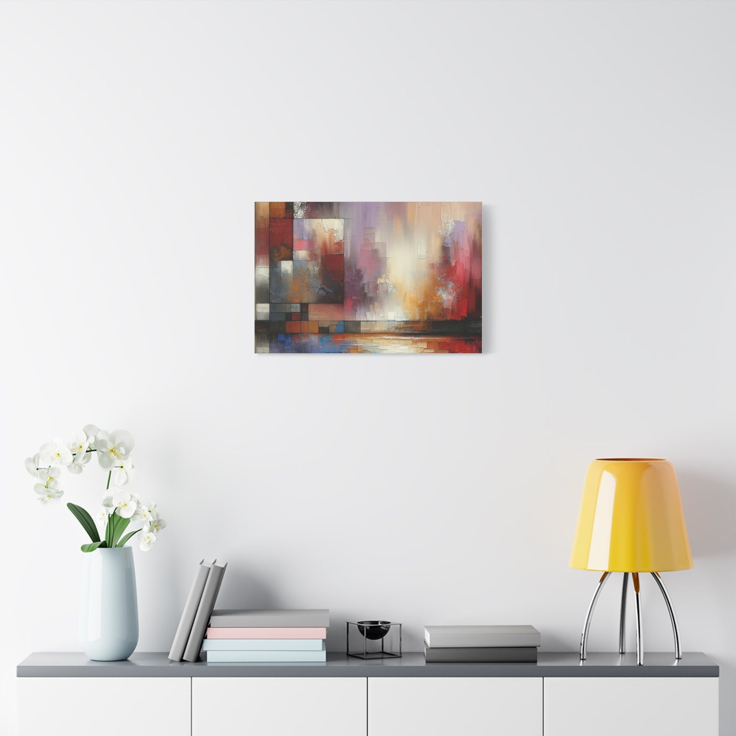 Abstract Colorful Geometric Matte Canvas, Stretched, 1.25"