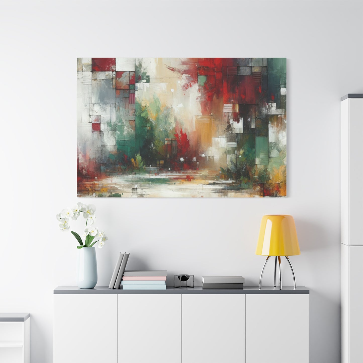 Abstract Geometric Landscape - Matte Canvas, Stretched, 1.25"