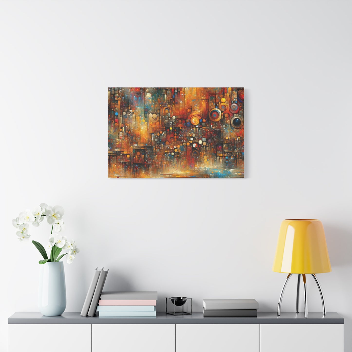 Abstract Geometric Harmony - Matte Canvas, Stretched, 1.25"