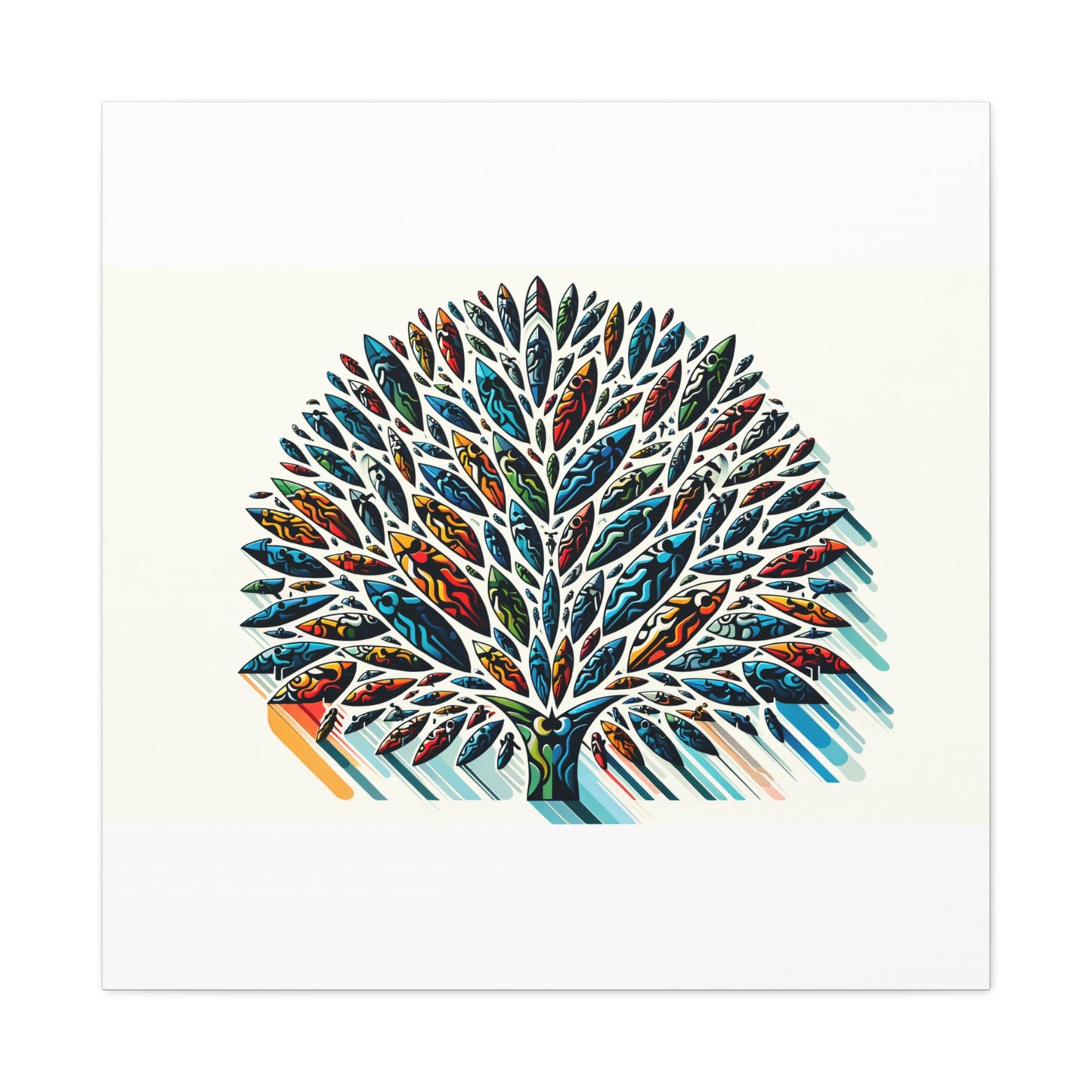 Colorful Leaf Tree - Matte Canvas, Stretched, 1.25"